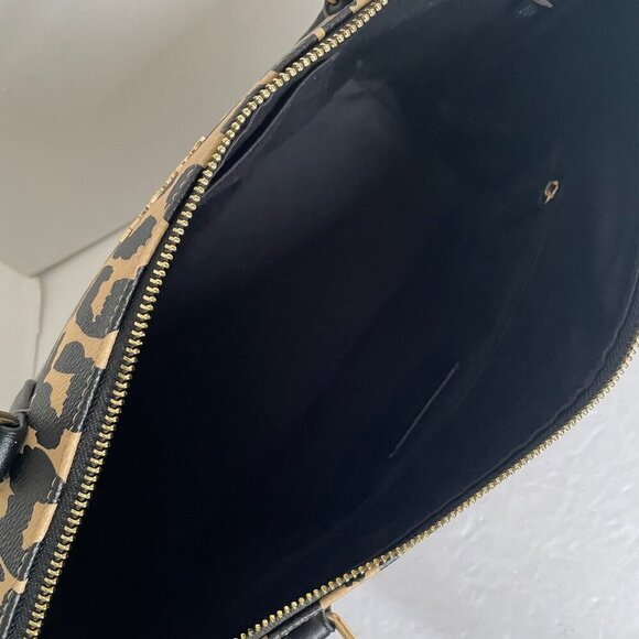 Coach Gallery Leopard Tote Bag CY347 Coated Canvas Shoulder Bag Medium ORIGPKG - Picture 10 of 13